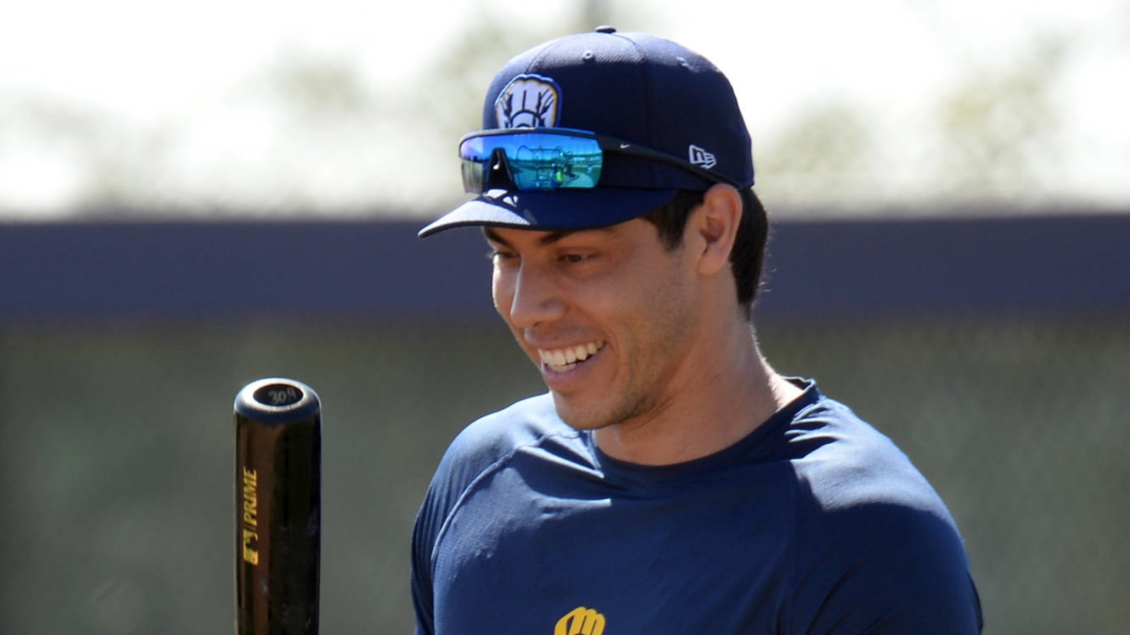 Yelich has funny response to report about injury progress