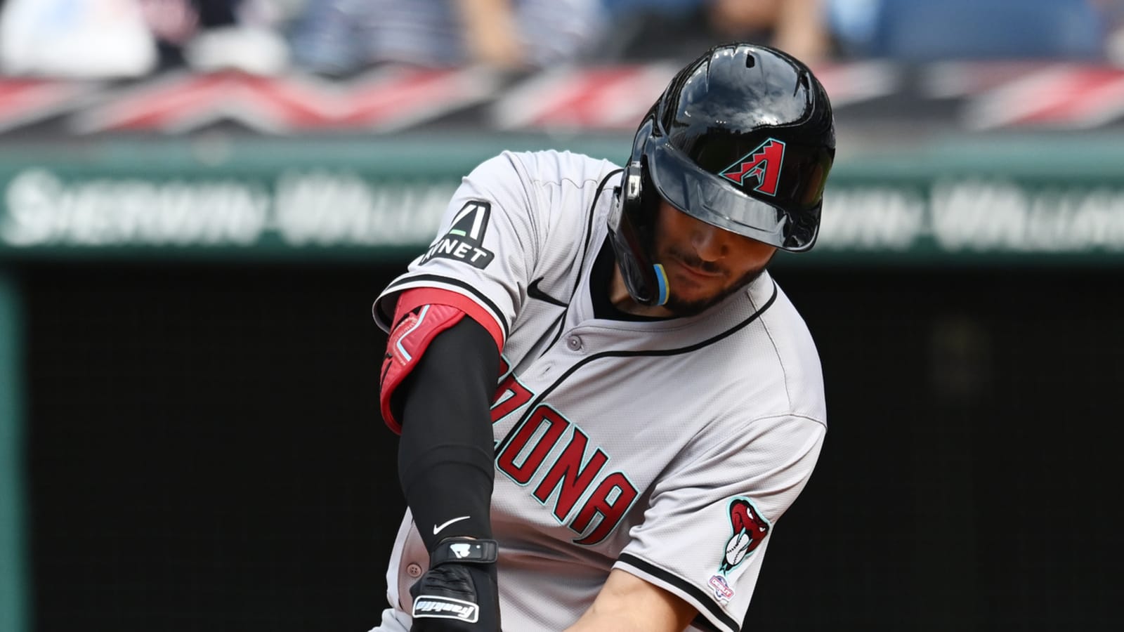 Adrian Del Castillo doubles in first major league at-bat