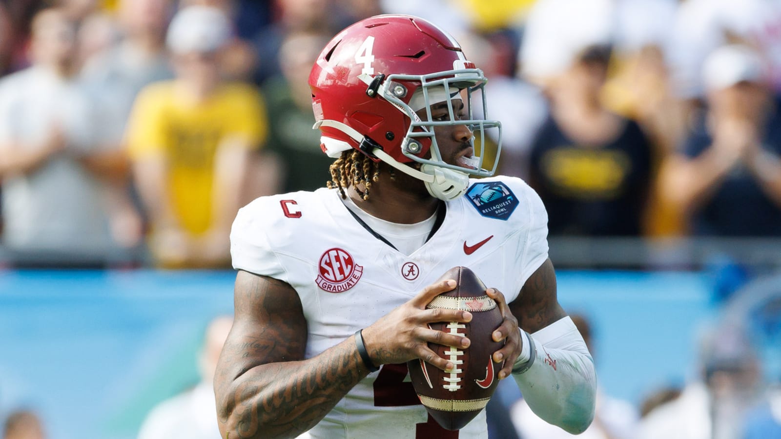 Latest CBS Mock Draft has Jalen Milroe going early in 1st Round