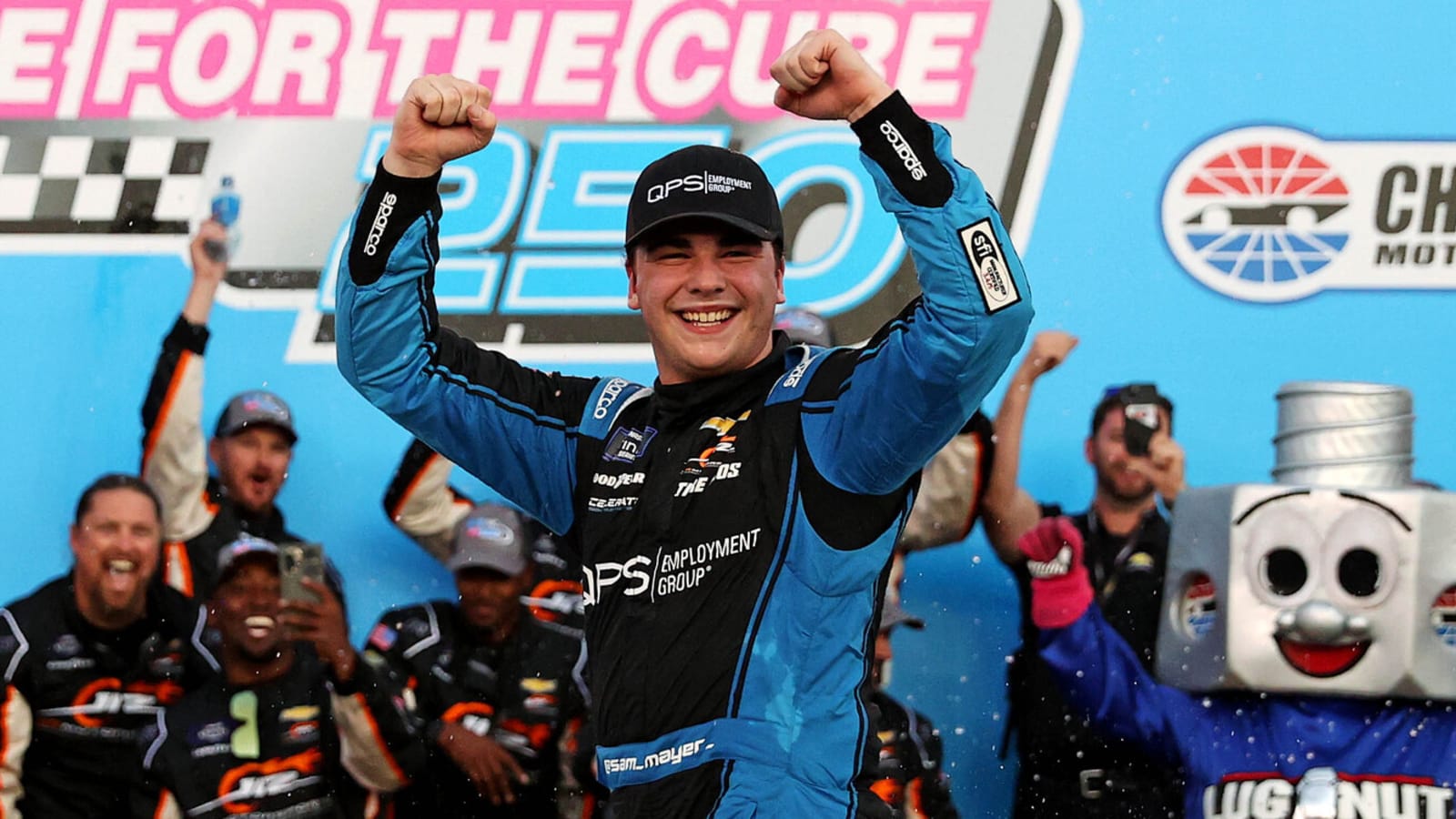 Sam Mayer drives race of his life to win at Charlotte