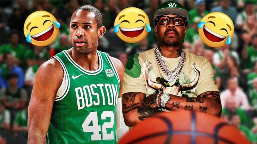 Celtics center Al Horford’s hilarious reaction to passing Allen Iverson playoff record