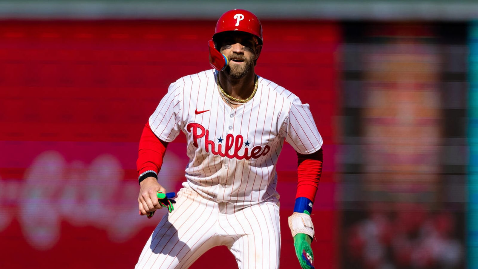 Watch: Bryce Harper avoids injury after scary tumble