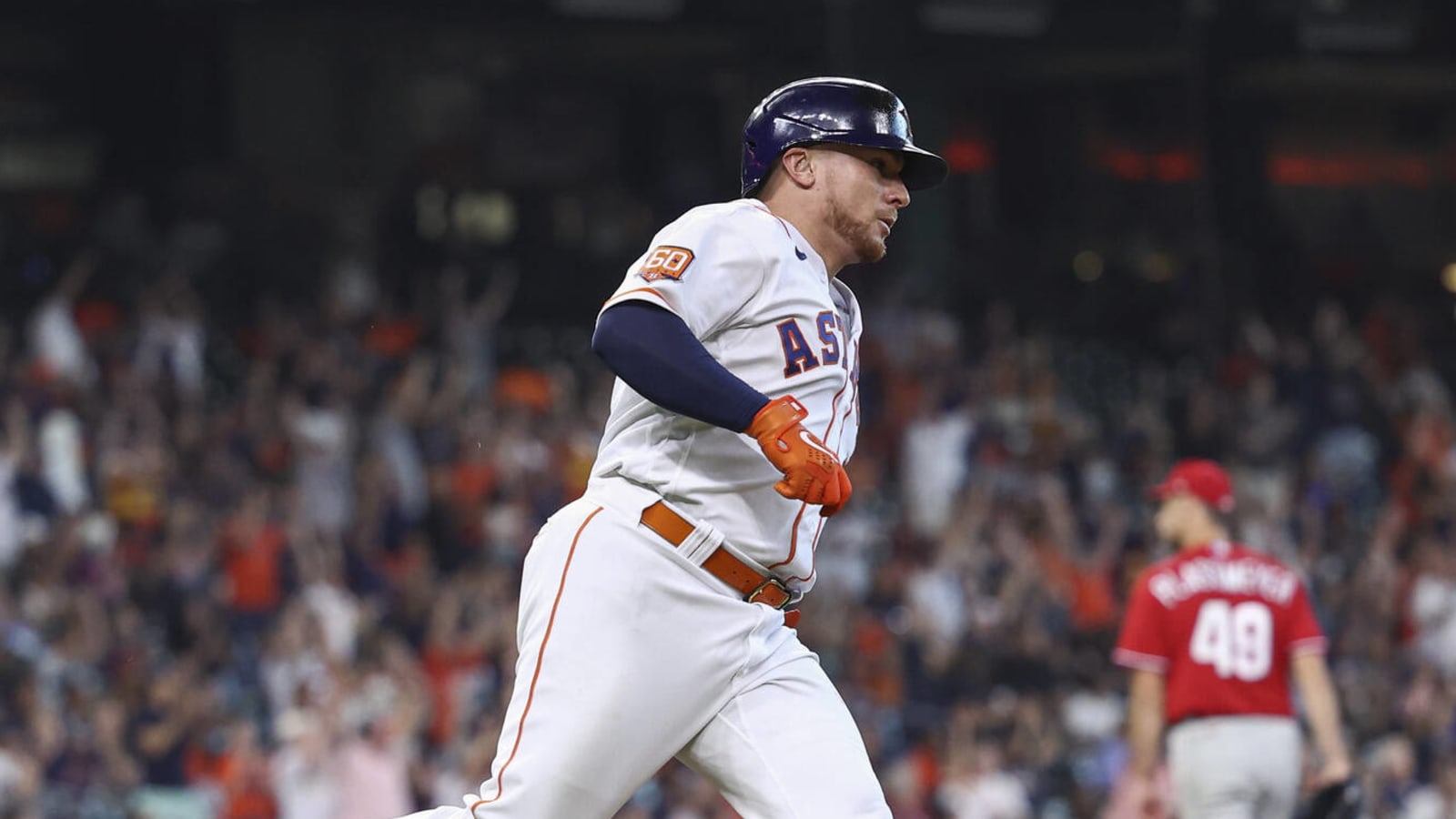 christian vazquez in astros uniform