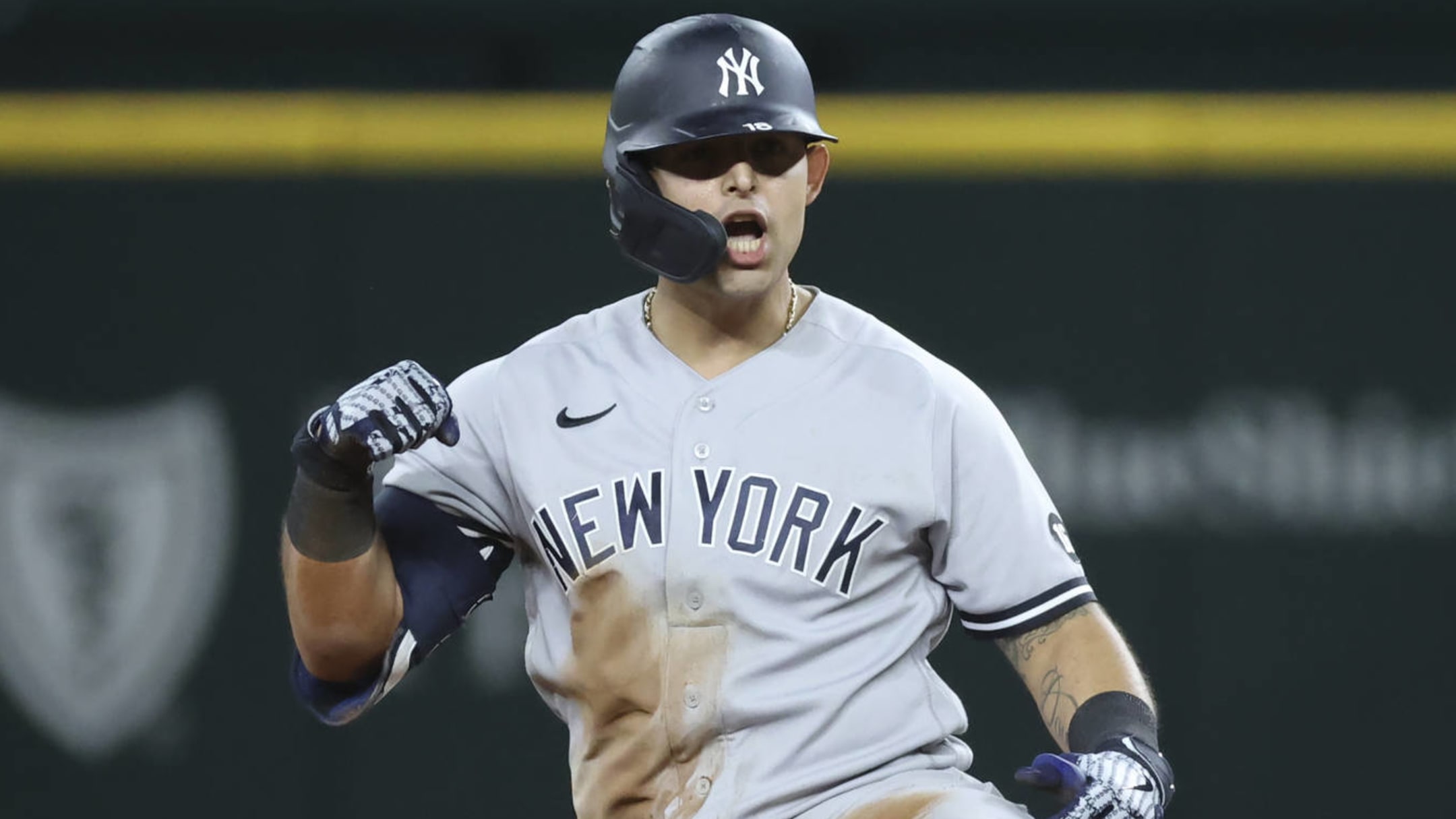 New York Yankees' Rougned Odor during the sixth inning of a