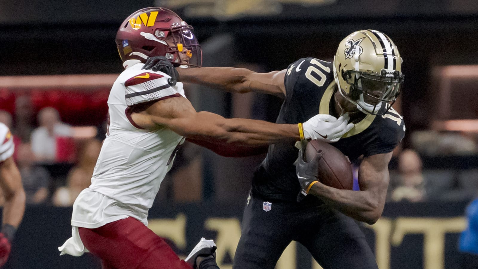 Clock stoppage nearly costs Commanders in squeaker over Saints