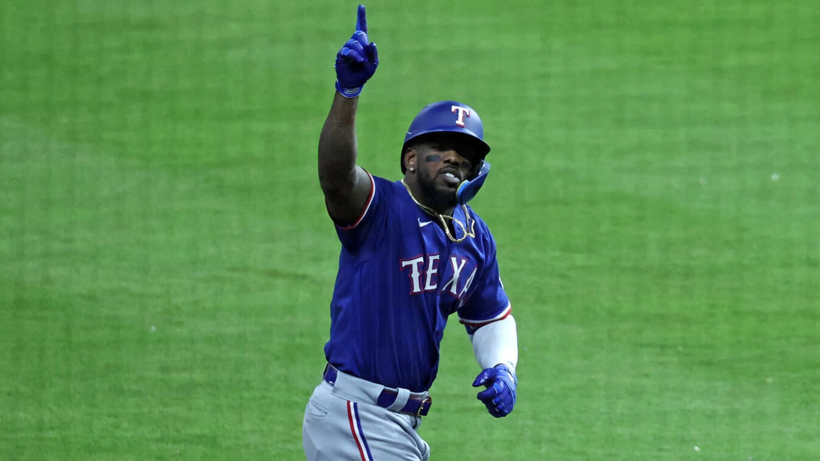 Adolis Garcia had an ice-cold reaction to his grand slam in Game 6