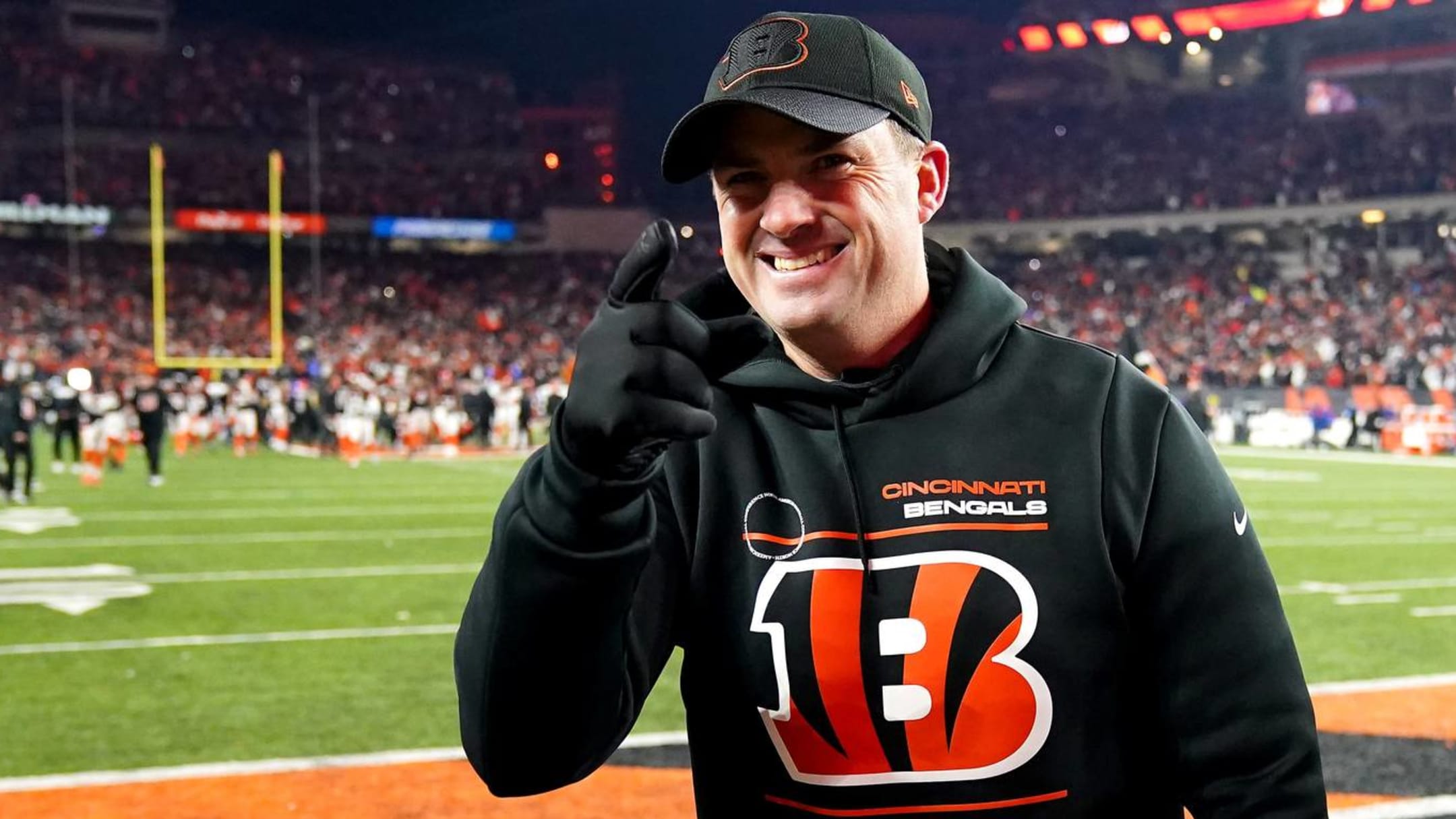 Zac Taylor gives game ball to Evan McPherson after Bengals win vs. Titans