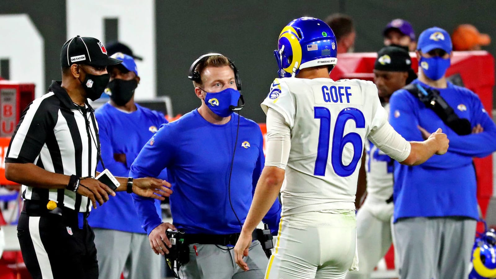 Relationship between Rams' Goff, McVay 'not great'?