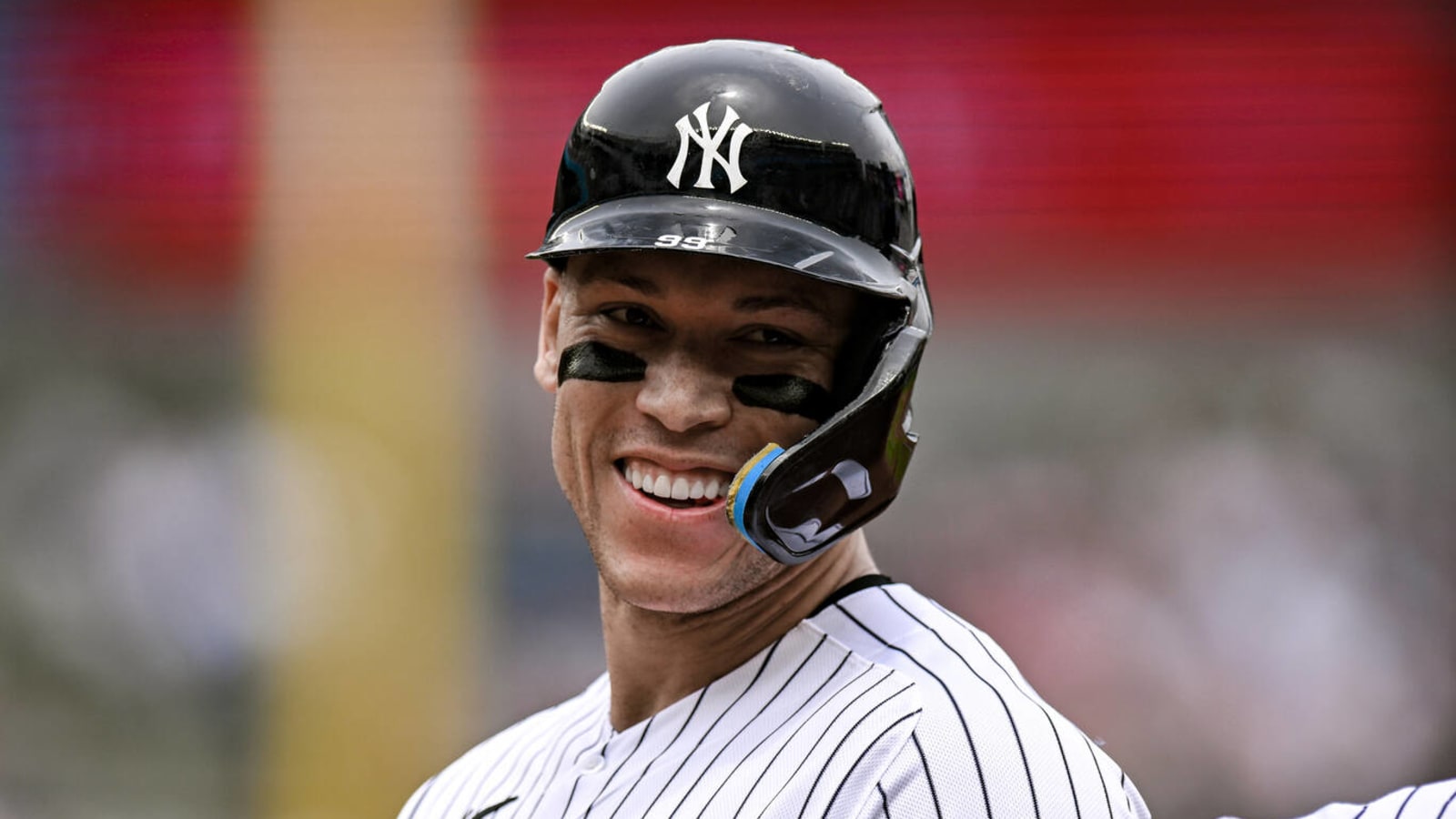 Aaron Judge and his dog Gus playing at Yankee Stadium : r/baseball