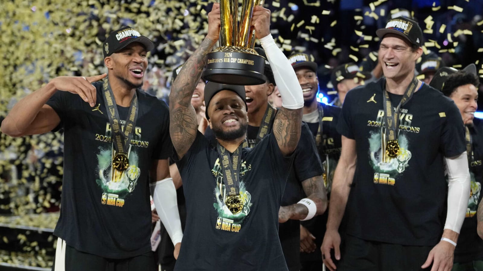 Bucks keep NBA Cup celebration bottled up