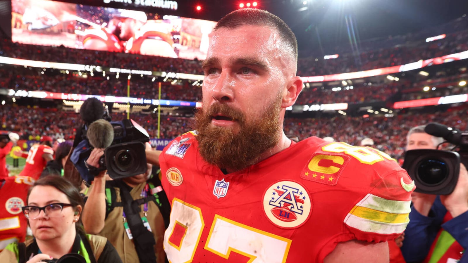 Chiefs' Travis Kelce reacts to facing Ravens, Bengals to start season