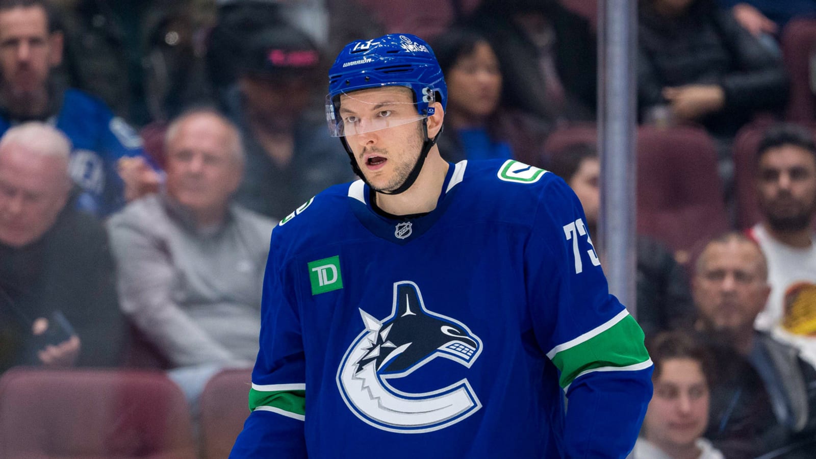 Towering defenseman has just been placed on the trade block by the Vancouver Canucks