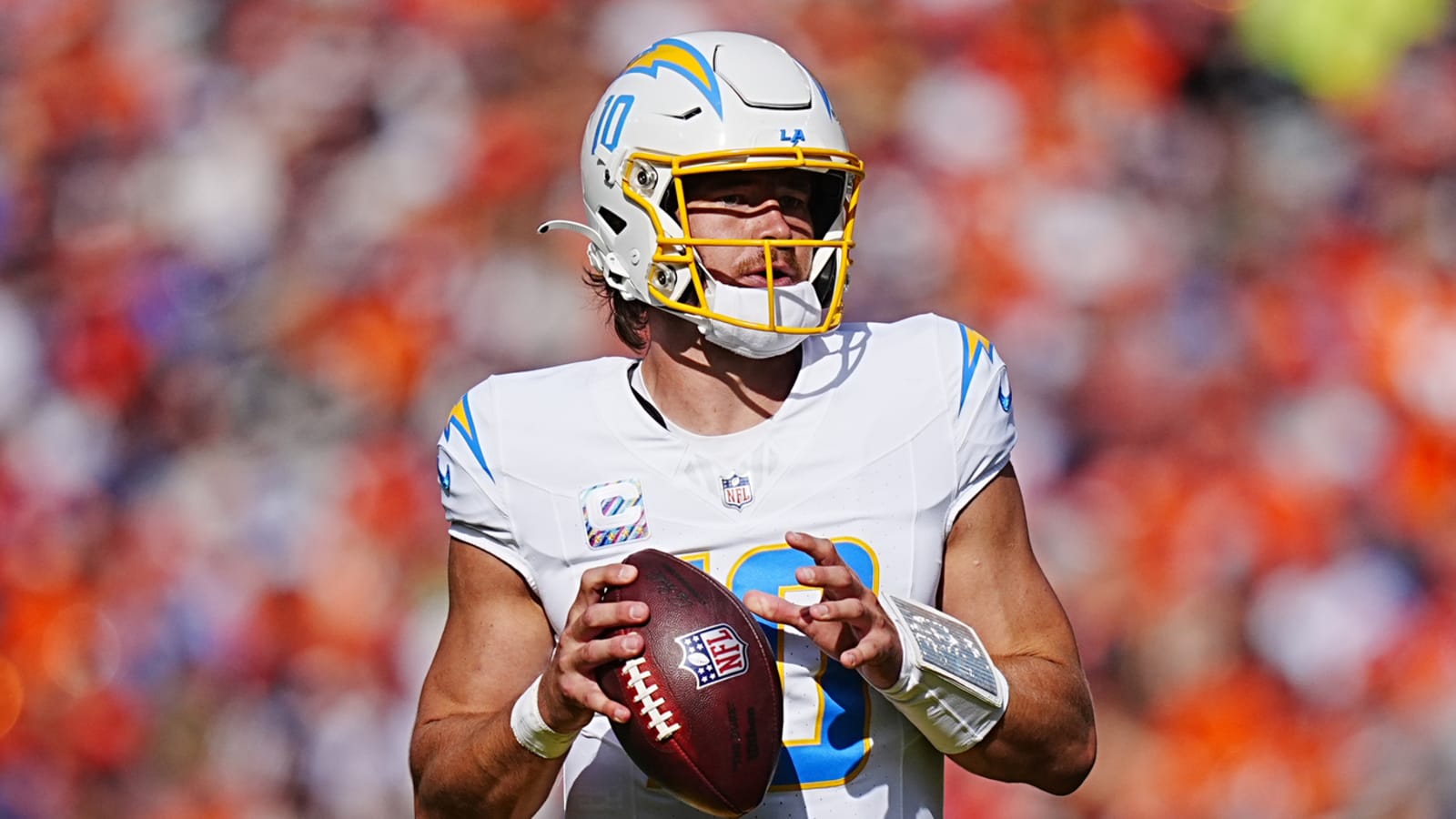 Chargers' Justin Herbert praises Jim Harbaugh's toughness