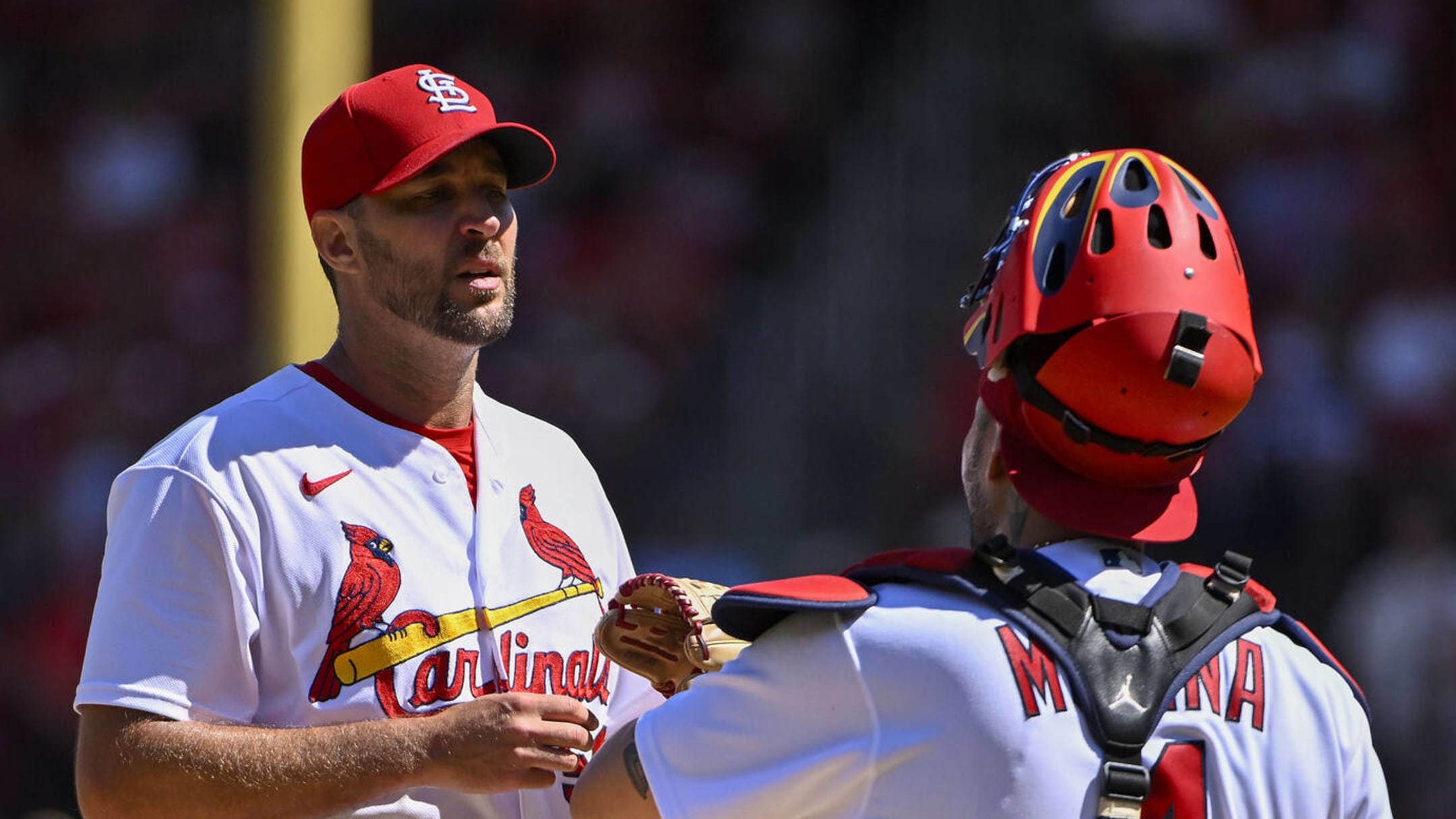 Yadier Molina Autographed Helmet