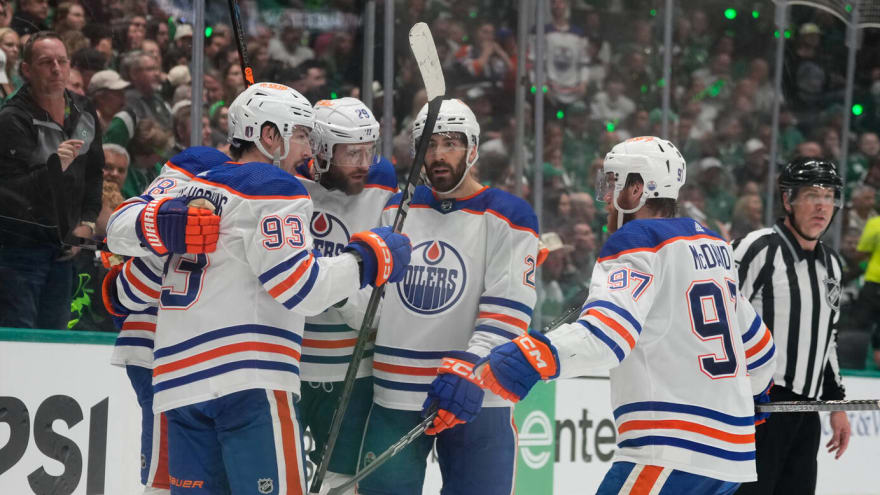 Watch: Oilers offense responds after big hit on Corey Perry