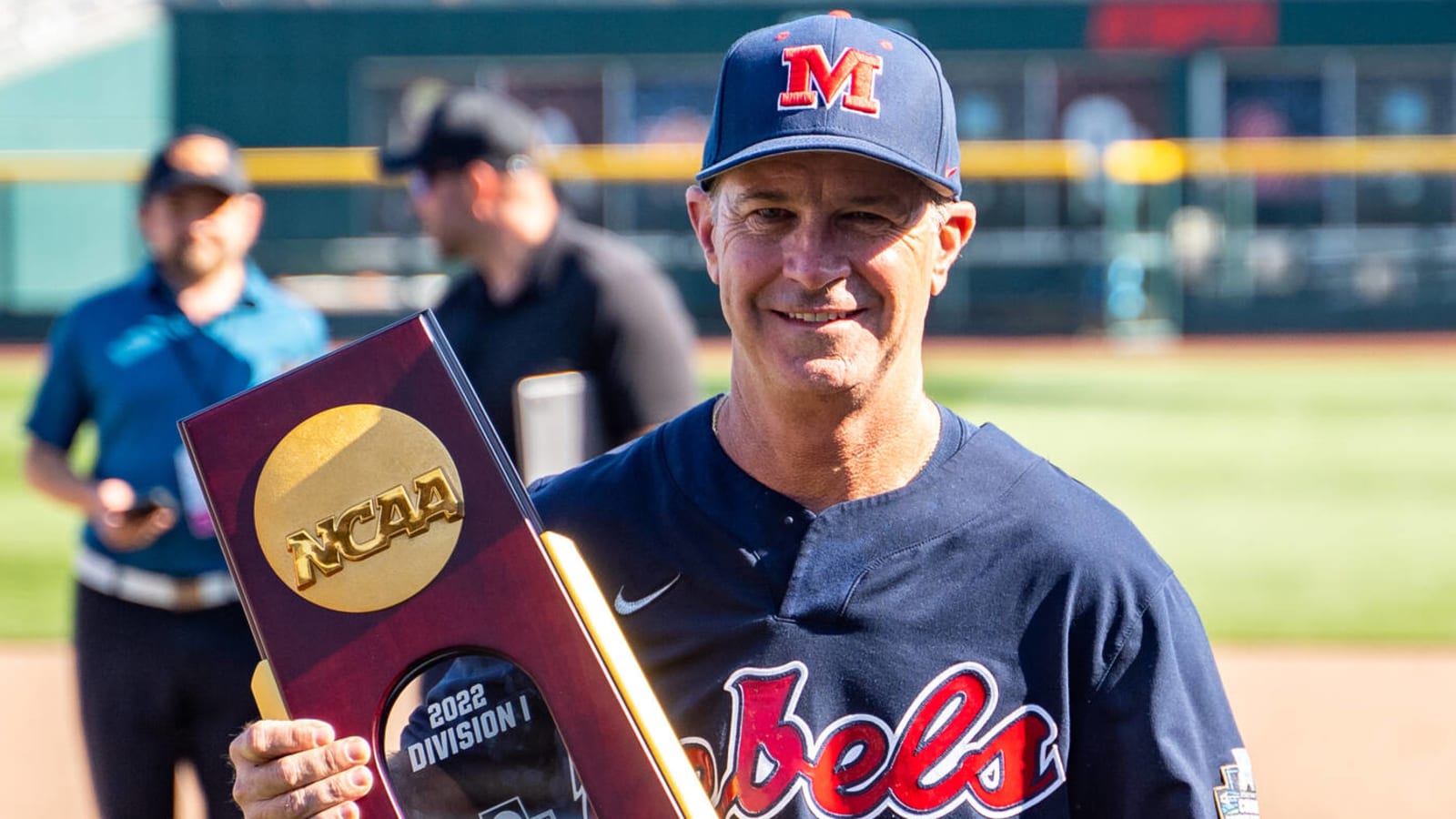 Ole Miss wins College World Series following two wild pitches in eighth inning