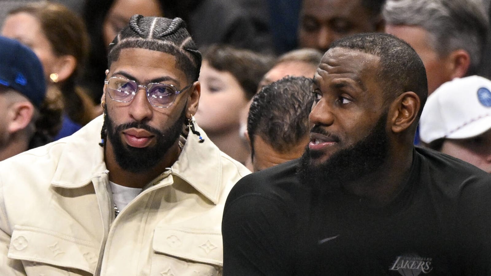 Video of Anthony Davis during LeBron James' record moment goes viral