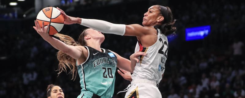 WNBA playoffs: A'ja Wilson 'on another planet' as Aces sweep Sky
