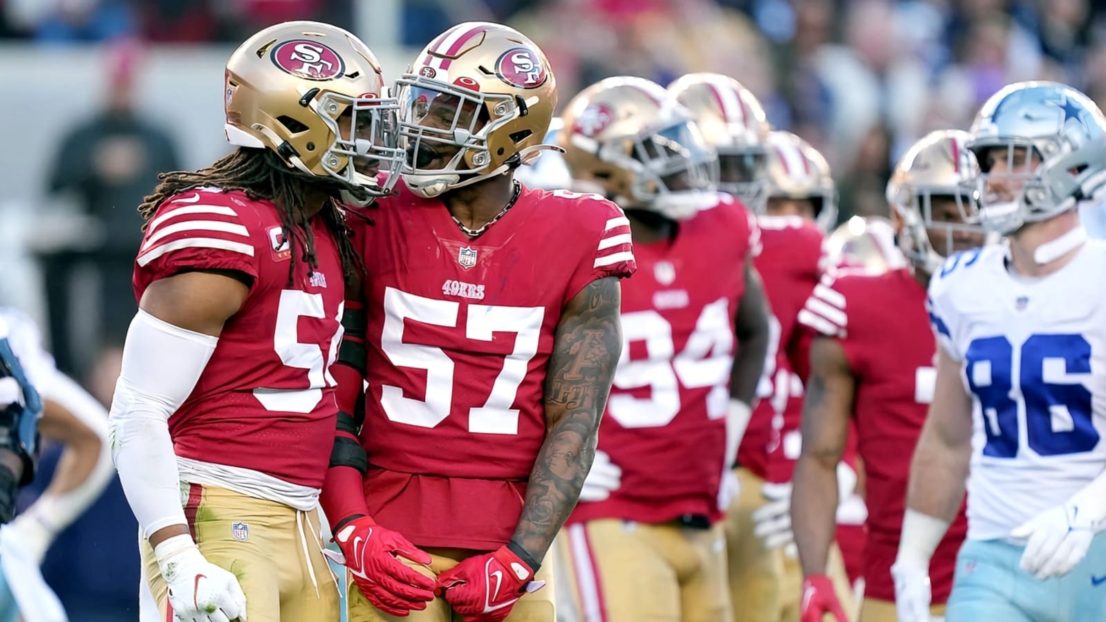 49ers&#39; Fred Warner shares farewell to Dre Greenlaw: 'Ain&#39;t no 5-4 without 5-7'