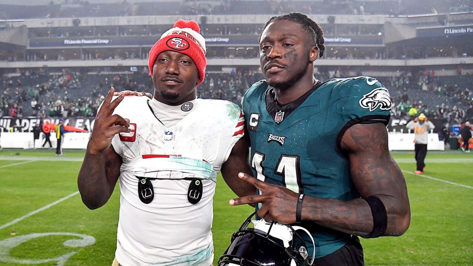 49ers&#39; Deebo Samuel shows support for A.J. Brown ahead of Super Bowl LIX