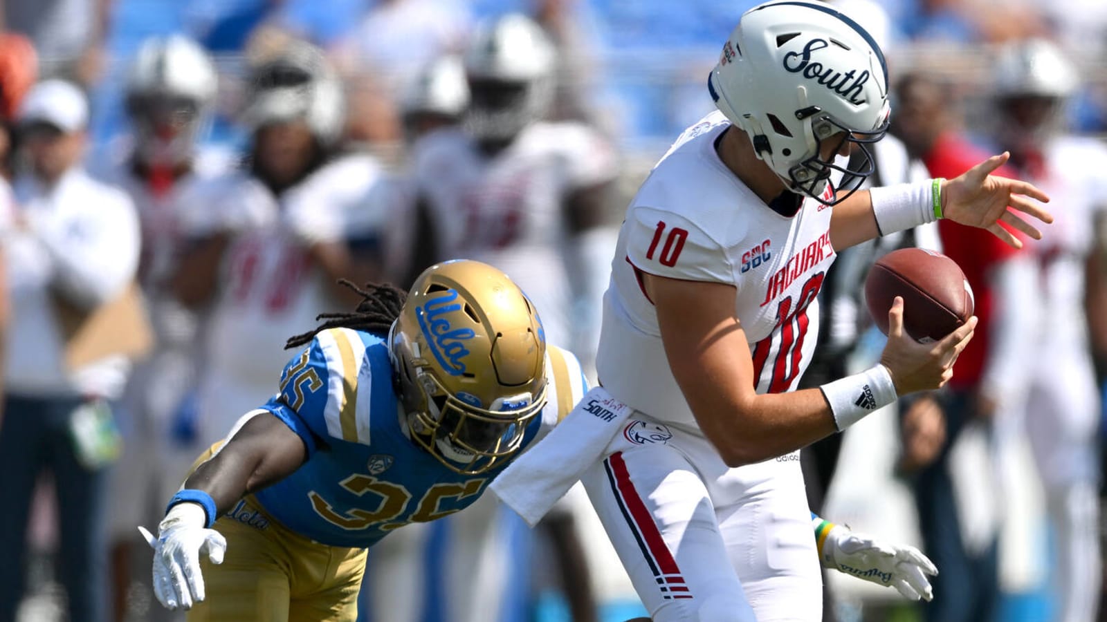 UCLA avoids upset after South Alabama's failed trick play