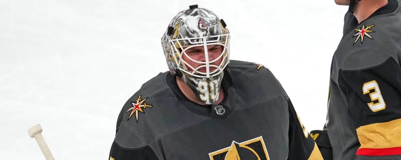 Lehner returns to practice as the Golden Knights open up final