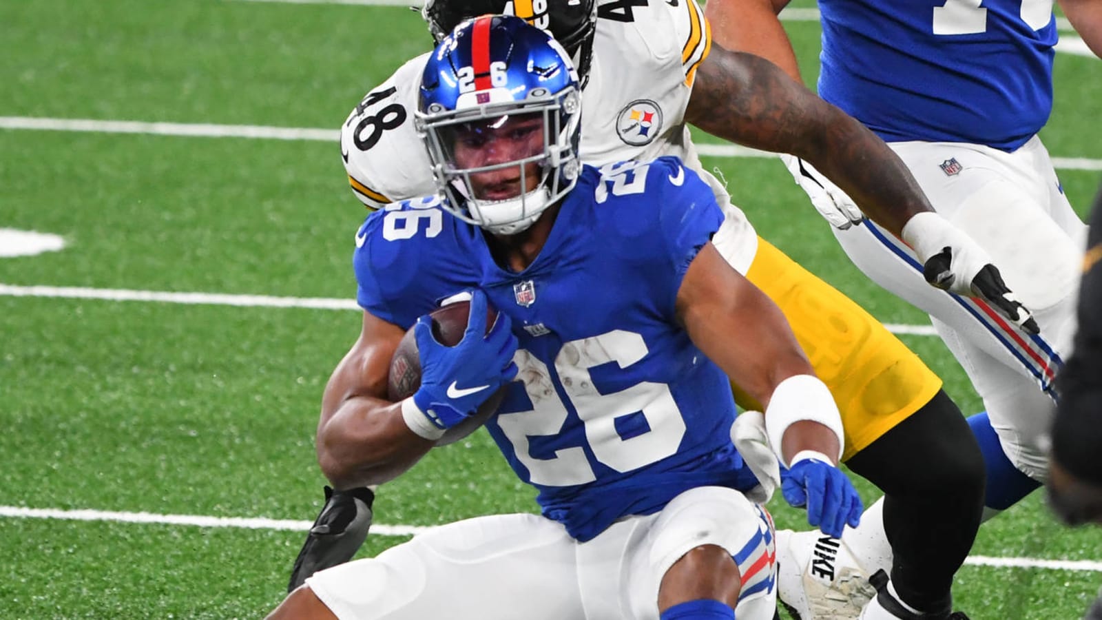 Giants RB Saquon Barkley returns to practice