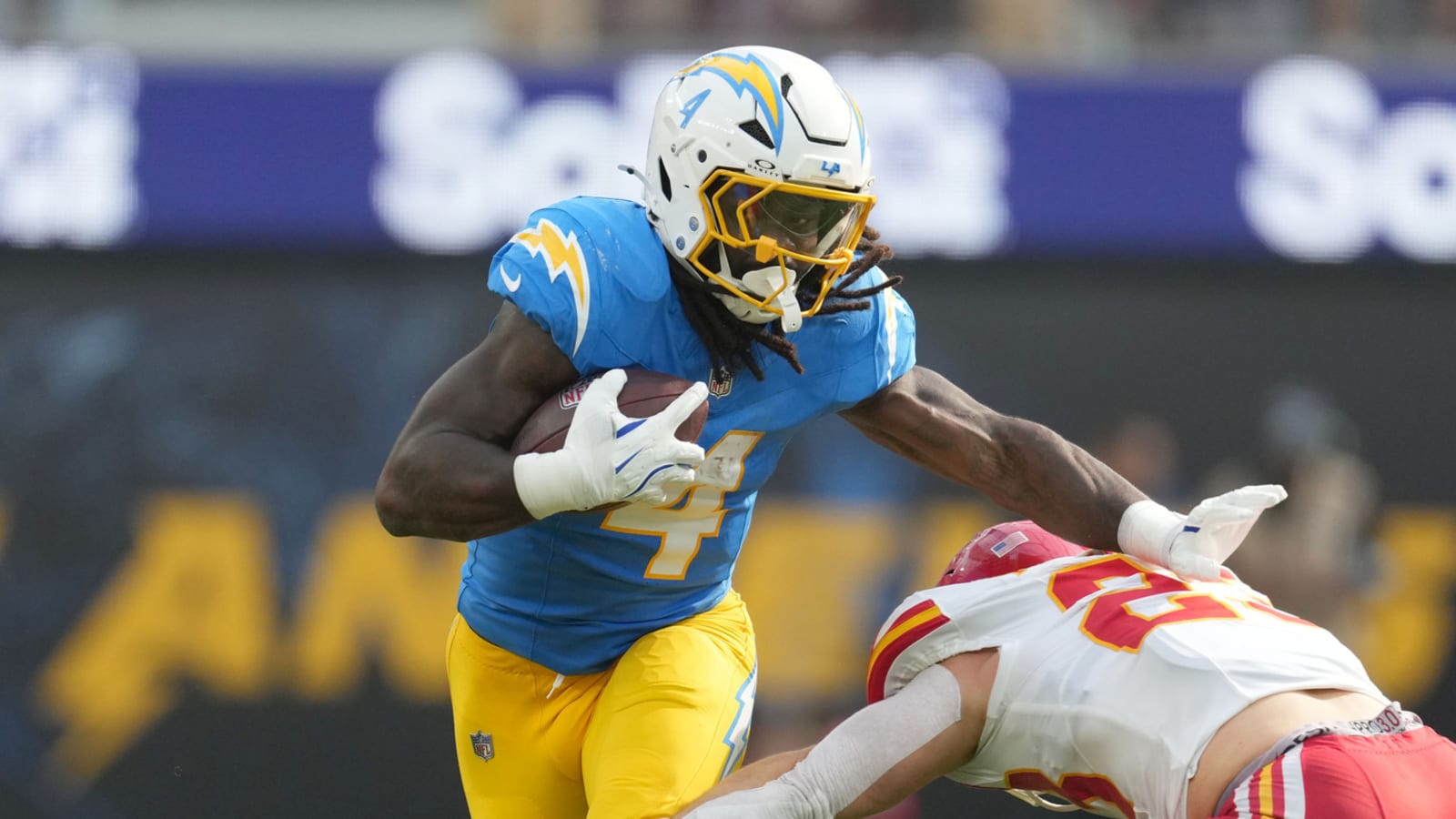Chargers' Gus Edwards set to return vs. Titans