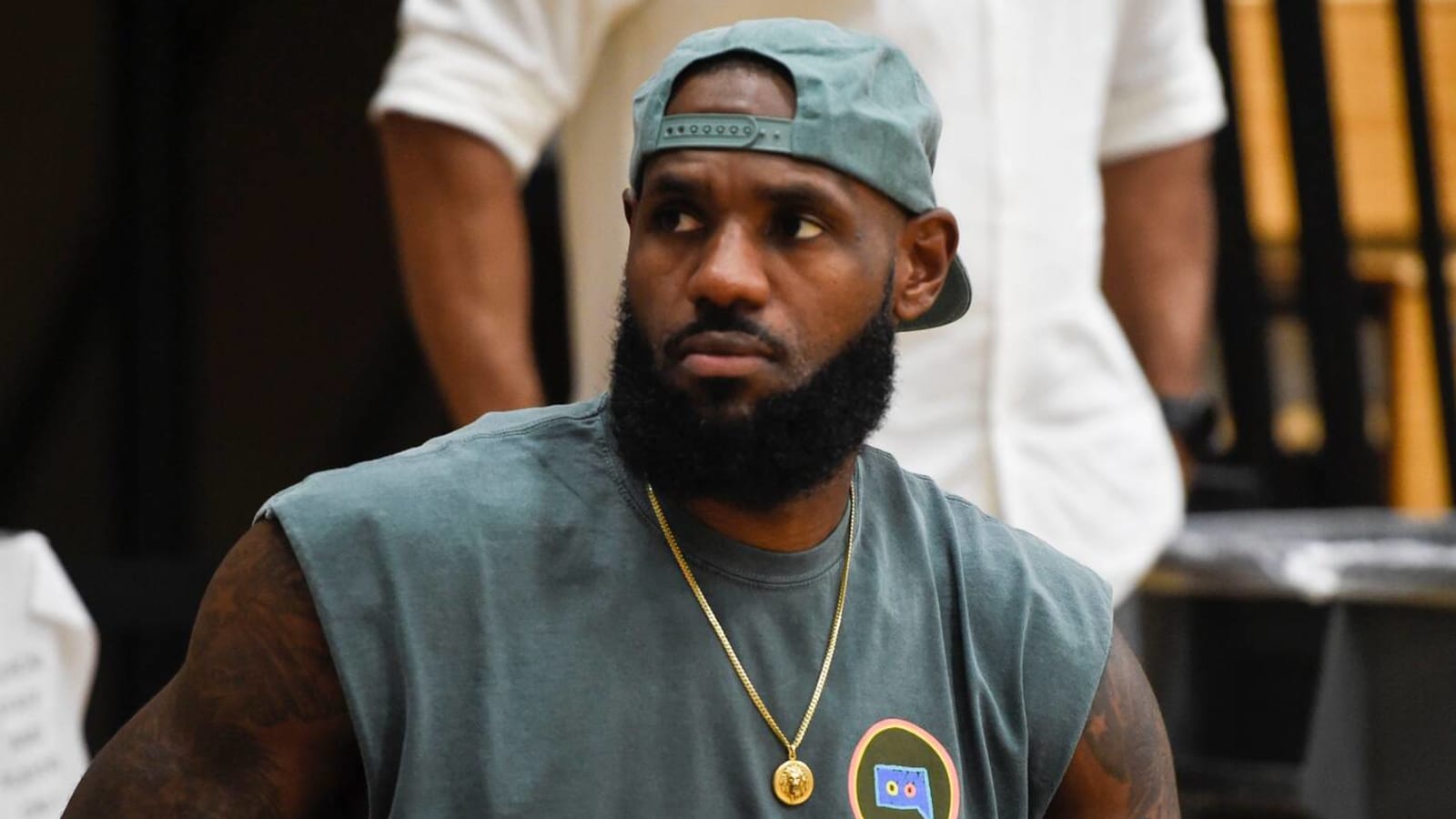 LeBron James emotional after watching sons play together