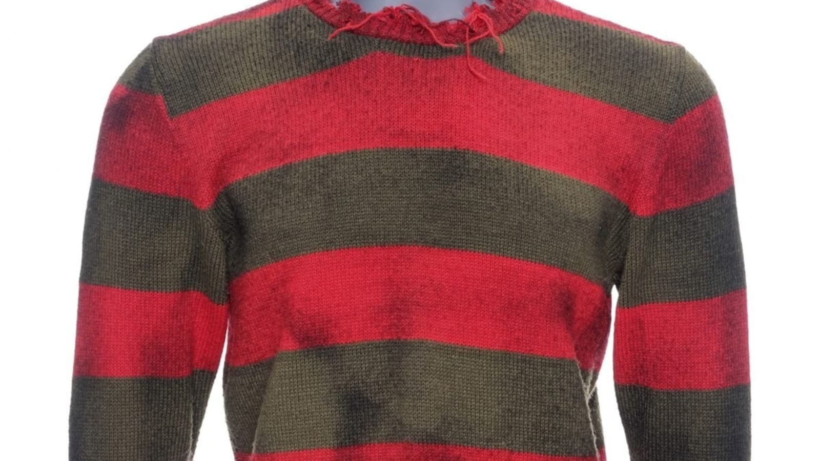 Propstore Horror Auction Includes Original SCREAM Ghostface Costume, Freddy Krueger’s Sweater, and More