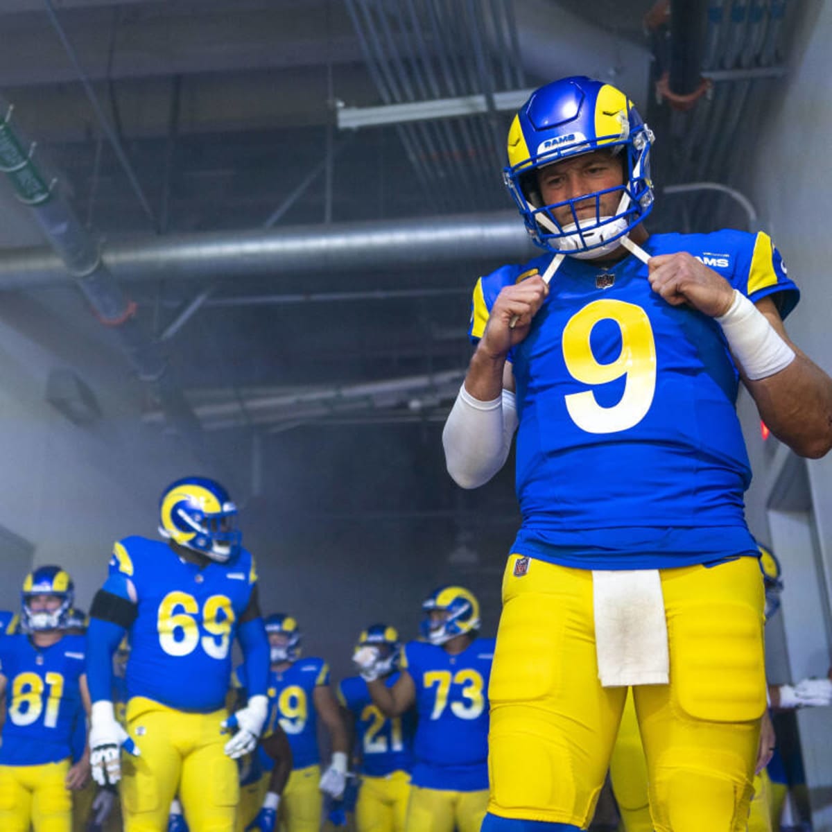 LOOK: Rams to wear all-yellow uniforms, Bucs to go all-red for TNF 