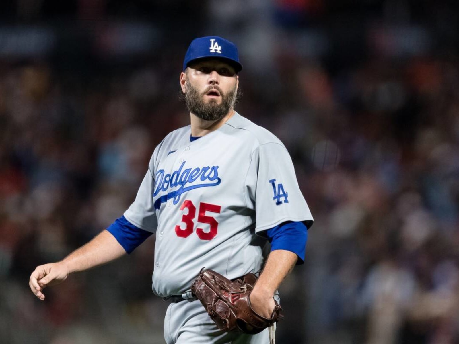 Lance Lynn pitches against the Rockies after the Dodgers retire