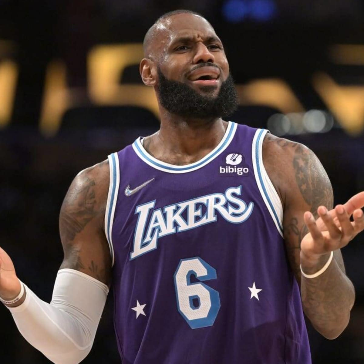 LeBron James Wears Nike LeBron 20 'Lakers' Colorway - Sports