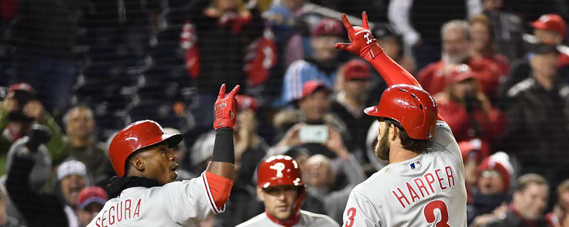 Watch: Bryce Harper blasts cannon shot against former team