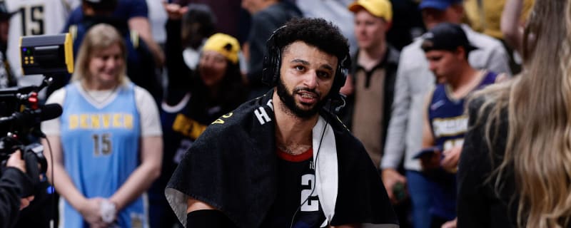 Watch: ‘Cheeky’ Jamal Murray snatches the ball from Anthony Edwards and passes it to Nikola Jokic for a thunderous ‘statement dunk’