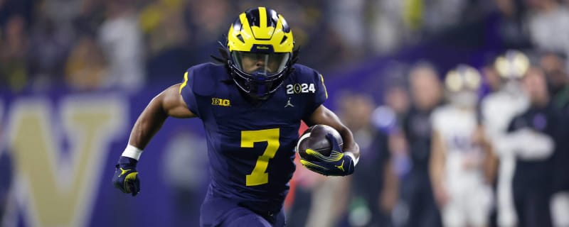 Watch: Michigan RB Donovan Edwards scores two long TDs in first quarter of CFP title game