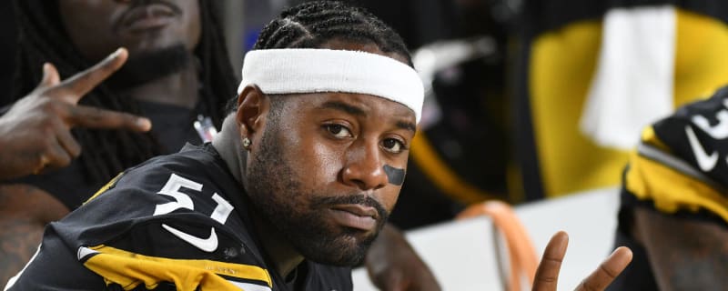 Pittsburgh Steelers linebacker Buddy Johnson (45) warms up before