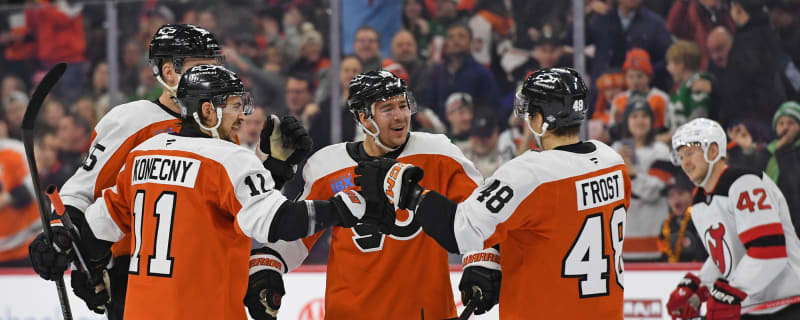 Flyers Hold on to Early Lead, Beat New Jersey 4-2 Mondy Night