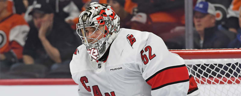 Scary Incident in Columbus: Hurricanes Goalie Pyotr Kochetkov Collapses on Ice After Apparent Blackout