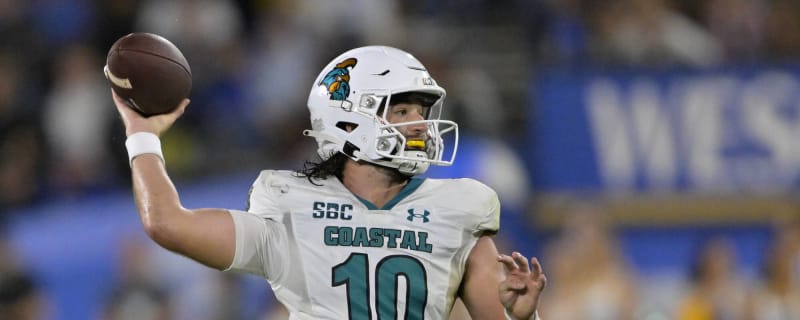 Coastal Carolina Senior Quarterback Enters Transfer Portal