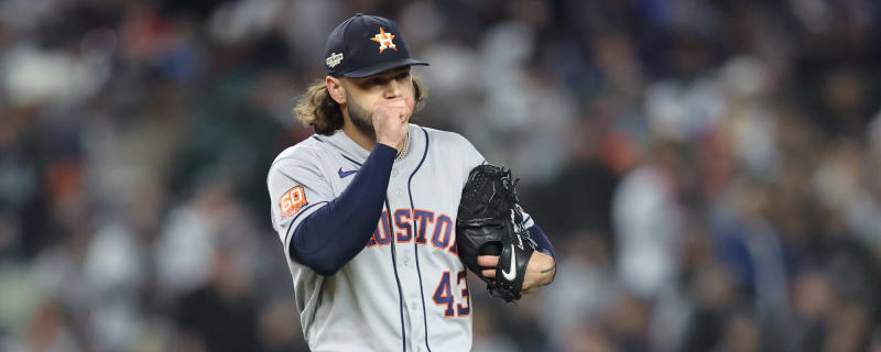 Astros P Lance McCullers Jr.'s ALCS start pushed back after injuring elbow  during champagne celebration