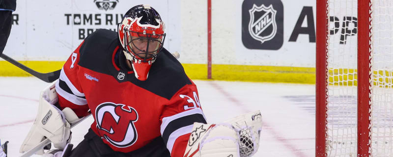 Devils Jake Allen Sets NHL Record vs. Utah Hockey Club