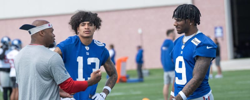 Giants’ receiving corps getting mentorship from NFL legend at OTAs