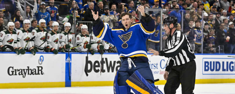 Jordan Kyrou scores twice and Jordan Binnington stops 30 as Blues shut out  Lightning 5-0