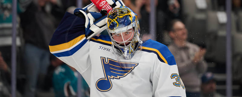 Joel Hofer makes 27 saves in 1st career shutout as Blues blank