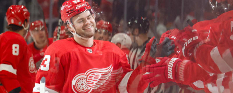 Red Wings observations: Alex DeBrincat scores, but Detroit falls in season  opener - The Athletic