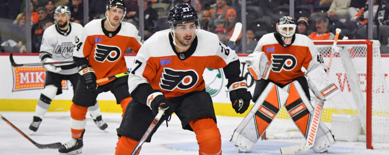 Flyers news: Forward Noah Cates resumes skating, joins team