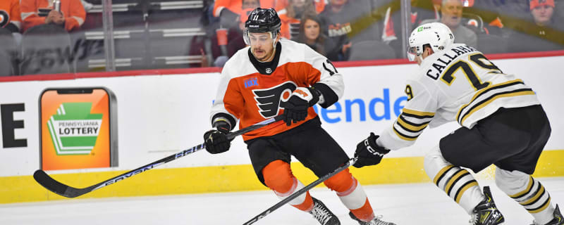 Flyers' Travis Konecny injured in victory against Flames
