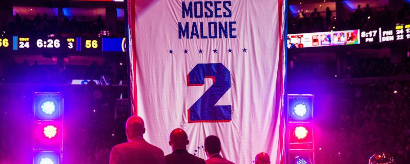 Sixers to retire Moses Malone's No. 2 jersey on Feb. 8