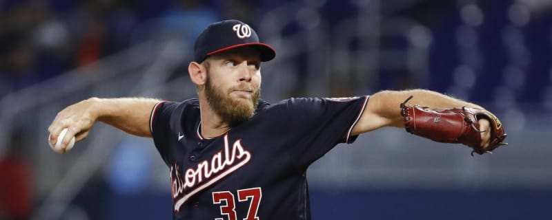 Stephen Strasburg's 1st appearance since August: 4 Ks in 6 batters